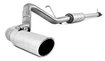 mbrp 11-19 chevy/gmc 2500hd pu 6.0l v8 single side exit t409 cat back perf exhaust s5076409 - image