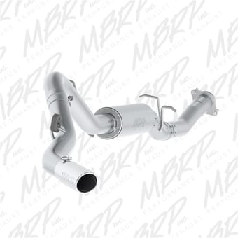mbrp 07-10 chevy/gmc 2500hd pu 6.0l v8 3.5in single side exit alum cat back perf exhaust s5078al - image