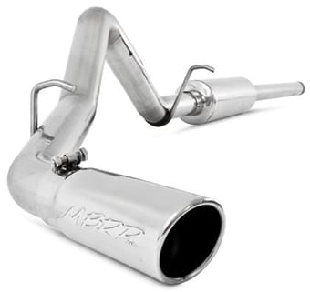 mbrp 14 chevy/gmc 1500 silverado/sierra 4.3l v6/5.3l v8 single side exit t409 3in cat back exhaust s5080409 - image