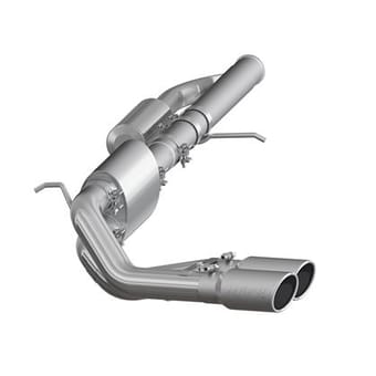 mbrp 09+ chevrolet silverado 1500 3in cat back pre-axle dual outlet w/ 4in tip - al s5081al - image