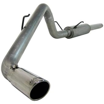 mbrp 2004-2005 dodge ram hemi 1500 5.7l sc/cc-sb cat back single side s5104al - image