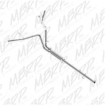 mbrp 2009 dodge ram 1500 5.7l cat back dual split side s5144409 - image