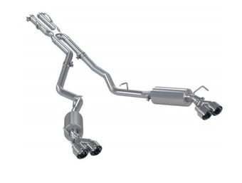 mbrp 20-21 ford explorer st 3.0l ecoboost ss 2.5in dual rear exit w/ quad tips - al s5205al - image