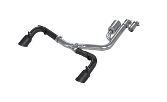 mbrp 2021+ ford bronco sport (1.5l / 2.0l ecoboost) 2.5in res-back exhaust - dual rear - black s5207blk - image
