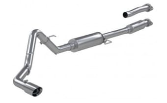 mbrp 2021+ f-150 2.7l/ 3.5l ecoboost, 5.0l single side 3in t304 catback exhaust s5211304 - image