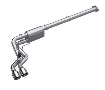 mbrp 2021 ford f-150 2.7l ecoboost / 3.5l ecoboost / 5.0l 3in cat back single side exit t304 s5217304 - image