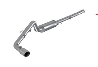 mbrp 2019 ford ranger ecoboost 2.3l 4in od tip single side exit 3in t304 cat back s5227304 - image