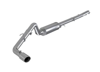 mbrp 2019 ford ranger ecoboost 2.3l 4in od tip single side exit 3in al cat back s5227al - image