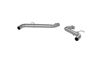 mbrp 19-22 ford edge st 2.5in dual rear exit axle back 304 ss exhaust system s5239304 - image