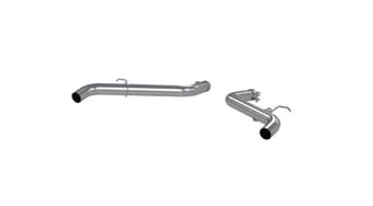 mbrp 19-22 ford edge st 2.5in dual rear exit axle back alum exhaust system s5239al - image