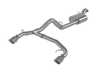 mbrp 21-22 ford bronco 2.3/2.7l ecoboost 2/4-dr 3in catback dual split rear exit aluminized steel s5241al - image