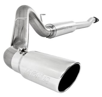 mbrp 11-13 ford f-150 3.5l v6 ecoboost 4in cat back single side alum exhaust system s5248al - image