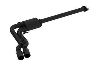 mbrp 15-16 ford f-150 2.7l/3.5l/5.0l 3in cat back single side pre-axle dual exit black coated s5260blk - image