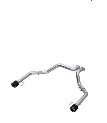 mbrp 2021+ ford f-150 raptor axle-back dual rear exit t304 performance exhuast sys s52663cf - image