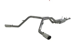 mbrp 2007-2009 toyota tundra 4.7/5.7l v8 dc-std. & cm-sb cat back dual side exit s5306409 - image