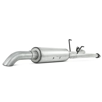 mbrp 07-08 toyota tundra cat back turn down single side aluminized exhaust s5318al - image