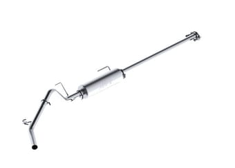 mbrp 2005-2013 toyota toyota tacoma 4.0l ec/cc cat back single exit al p series exhaust s5326p - image