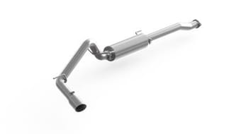 mbrp 2016 toyota tacoma 3.5l cat back single side exit aluminized exhaust system s5338al - image