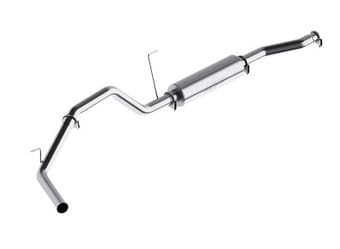 mbrp 2004-2006 nissan titan 5.6l ec/cc cat back single side al p series exhaust s5400p - image
