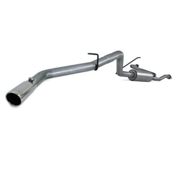 mbrp 05-11 nissan frontier 4.0l v6 single side aluminum cat back exhaust s5406al - image