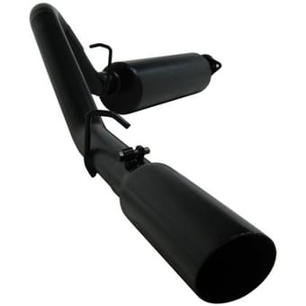 mbrp 2000-2006 jeep wrangler (jk) inline-4 2.5l inline-6 4.0l cat back single side s5500blk - image