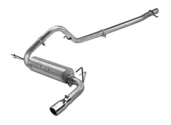 mbrp 12 jeep wrangler/rubicon 3.6l cat back single rear exit t409 exhuast s5526409 - image