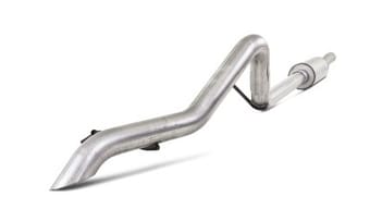 mbrp 12 jeep wrangler/rubicon 3.6l v6 cat back single rear exit off-road alum exhaust s5530al - image