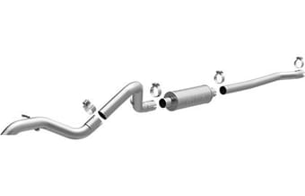 mbrp 2018 jeep wrangler jl 2.5in single rear exit cat back exhaust - t304 s5531304 - image