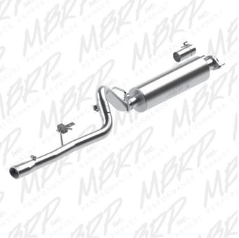 mbrp 86-00 jeep 2.5l cherokee 2.5in cat back single al s5534al - image