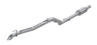 mbrp 2020 jeep gladiator 3.6l 2.5in single rear exit cat back exhaust - aluminized (off-road) s5537al - image