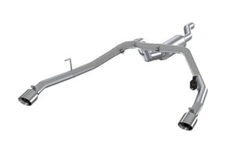 mbrp 2020 jeep gladiator 3.6l 2.5in dual rear exit cat back exhaust aluminized s5538al - image
