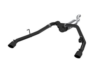 mbrp 2020 jeep gladiator 3.6l 2.5in dual rear exit cat back exhaust black coated s5538blk - image