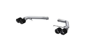 mbrp 14-17 audi sq5 3.0t dual rear exit axle back w/ quad carbon fiber tips - t304 s56033cf - image