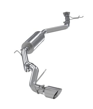 mbrp 17-20 honda ridgeline 3.6l aluminized steel 2.5in. cat-back exhaust - single side s5900al - image