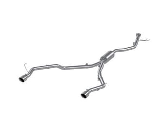 mbrp 21-22 honda ridgeline t304 stainless steel 2.5in cat-back - dual split rear exit s5901304 - image