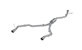 mbrp 21-22 honda ridgeline aluminized steel 2.5in cat-back - dual split rear exit s5901al - image