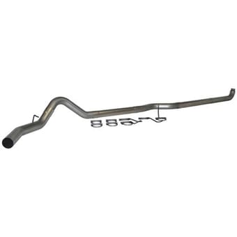 mbrp 01-07 chevy/gmc 2500/3500 duramax ec/cc plm series exhaust 4in. single side (no muffler) - alum s6004plm - image