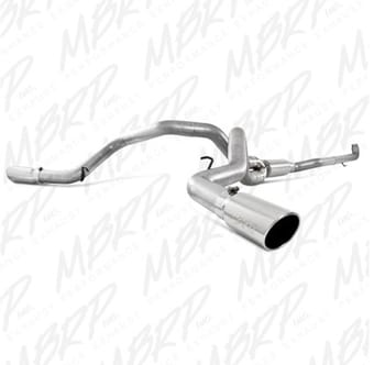 mbrp 2001-2004 chev/gmc 2500/3500 duramax ec/cc down pipe back cool duals off-road (includes fron s6006al - image