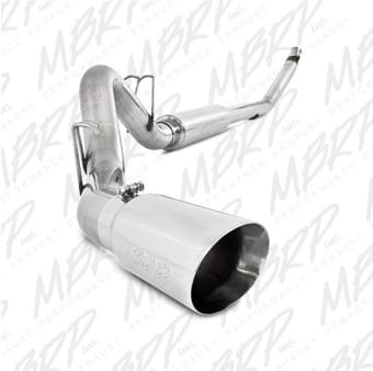 mbrp 1994-2002 dodge 2500/3500 cummins turbo back single side (94-97 hanger hg6100 req.) s6100304 - image