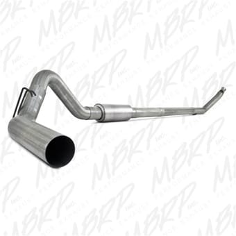 mbrp 1994-2002 dodge 2500/3500 cummins turbo back (94-97 hanger hg6100 req.) p series exhaust system s6100p - image