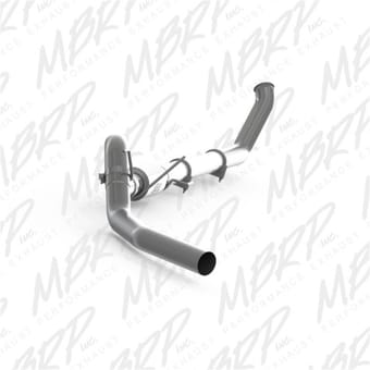 mbrp 2003-2004 dodge 2500/3500 cummins turbo back 4wd only p series exhaust system s6104p - image