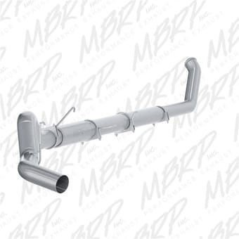 mbrp 2500/3500 cummins 5in turbo back single side exit al s61140p - image