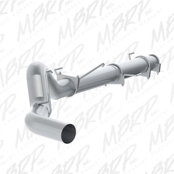 mbrp 2500/3500 cummins 600/610 5in cat back single side exit no muffler al s61180plm - image