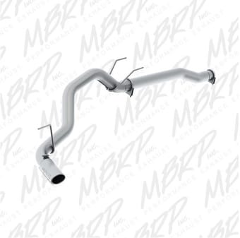 mbrp 2014 dodge ram 1500 3.0l ecodiesel 3.5in filter back exhaust single side exit alum s6169al - image