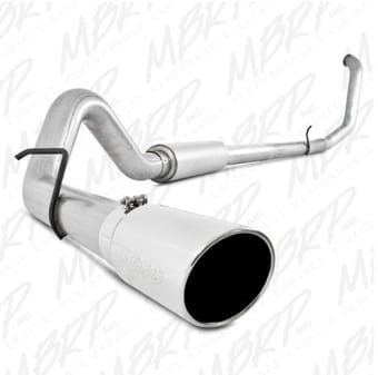 mbrp 1999-2003 ford f-250/350 7.3l turbo back single side s6200al - image