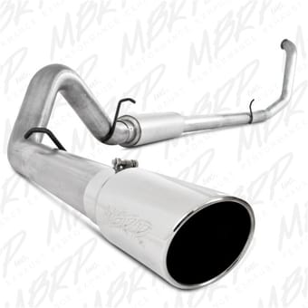 mbrp 1999-2003 ford excursion 7.3l turbo back single side s6204al - image