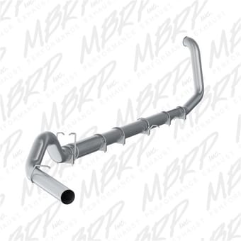 mbrp f-250/350 7.3l all models 5in turbo back single side exit al s62220p - image