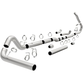 mbrp f-250/350 6.0l ec/cc 5in turbo back single side exit no muffler t409 s62240slm - image