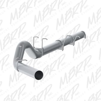 mbrp f-250/350 6.0l ec/cc 5in cat back single side exit no muffler al s62260plm - image