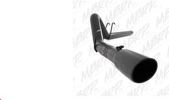 mbrp 2008-2009 ford f250/350/450 6.4 l filter back single side s6242blk - image